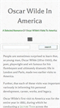 Mobile Screenshot of oscarwildeinamerica.org